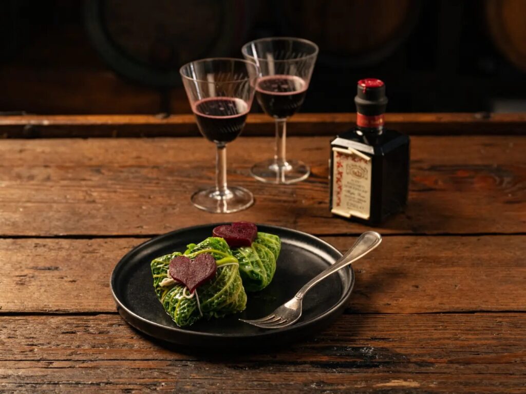 involtini di verza con aceto balsamico
